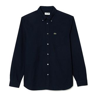 Lacoste Casual Shirts, male, Blue, Size: 3XL Camicia Oxford