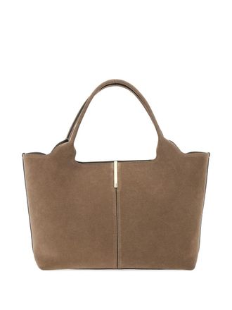 Tod's Tods Womens Shopping Bag In Suede Medium-Small