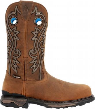 Rocky Mens Carbon 6 Western Boots In Brown