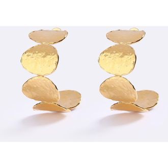Emma Pills Sunset Hour Hoops in Gold at Nordstrom, Size Medium