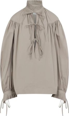 Dries Van Noten Dames Shirts Kleding Beige Ss 26 - Dames - Blouses - Beige - M - Overhemden