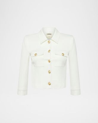 L'agence Kumi Cropped Fitted Jacket