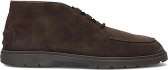 Tod's Suede Desert Boots - Heren - Veterlaarzen - Bruin - 43 EU - Su&egrave;de - Schoenen