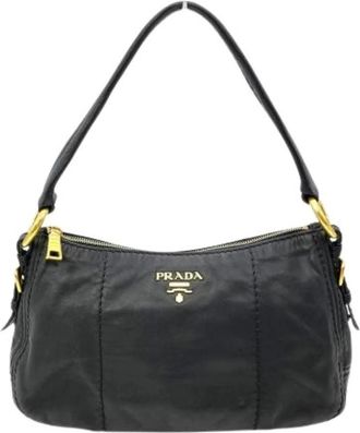 Prada Pre-owned Shoulder Bags, female, Black, Size: ONE SIZE Pre-owned Vintage Shoulder Bag