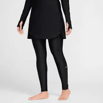Nike Womens Swim Victory Swim Slim Legging in Black | NESSE201-001