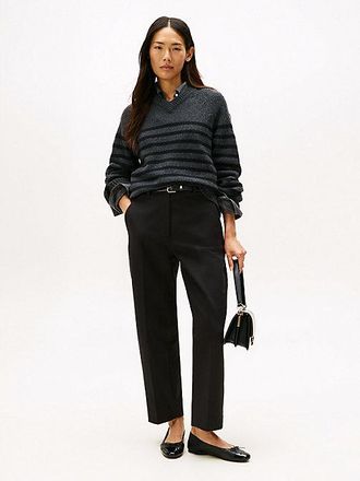 Tommy Hilfiger Barrel Leg Gabardine Trousers