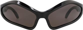 Balenciaga 77mm Cat Eye Sunglasses in Black Black Grey at Nordstrom Rack