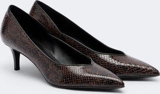Isabel Marant Salones Pamely de piel grabada