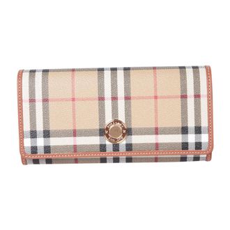 Burberry Wallets & Cardholders, female, Beige, Size: ONE SIZE Stylish Wallet with Card Slots and Iconic Check Motif