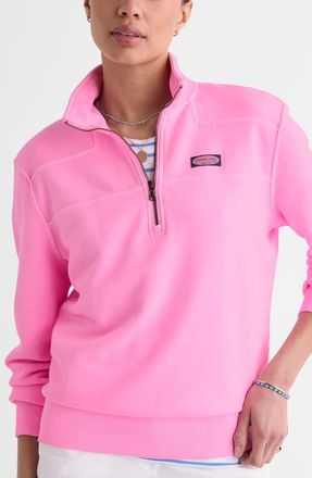 Vineyard Vines Shep Quarter Zip Pullover in Neon Bloom at Nordstrom, Size X-Large