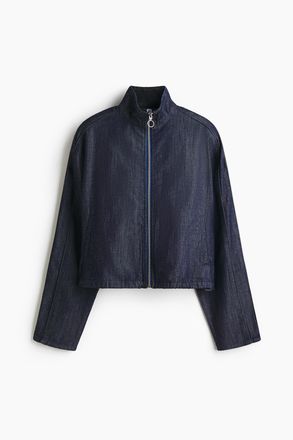 H&M Sportliche Jeansjacke - Dunkles Denimblau