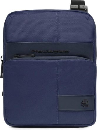 Piquadro Wollem Crossbody Bag - Heren - Schoudertassen - Blauw - ONE Size - Wol - Tassen