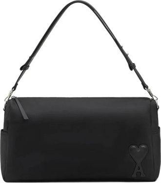 Ami Marcel Grote Schoudertas - Dames - Schoudertassen - Zwart - ONE Size - Nylon - Tassen