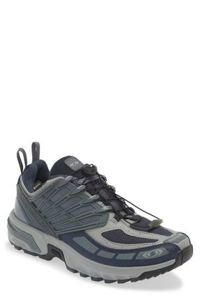 Salomon ACS Pro Gore-Tex Waterproof Sneaker in Blue Nights/Sharkskin at Nordstrom, Size 10.5