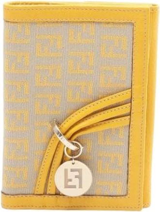 Fendi Pre-owned Wallets, female, Beige, Size: ONE SIZE Pre-owned Canvas Wallet