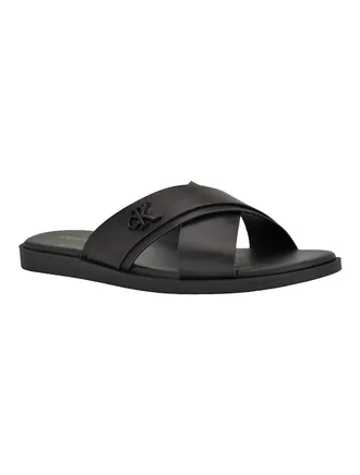 Calvin Klein Mens Mens Elern Sandal - Black - 10