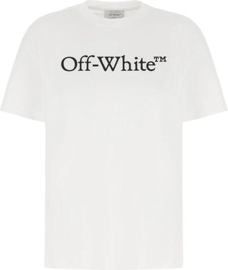 Off-white Casual Katoenen T-Shirt - Dames - T-shirts - Wit - M - Katoen - Tops