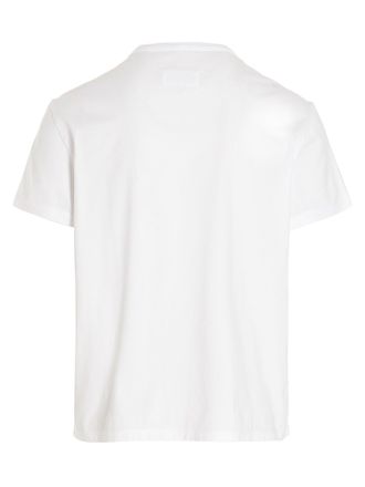 Maison Margiela Logo-Embroidered Cotton T-Shirt - White
