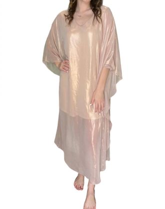 Adrienne Celine Dress In Nude Shimmer
