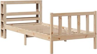 vidaXL Bed Frame without Mattress 90x190 cm Single Solid Wood Pine vidaXL