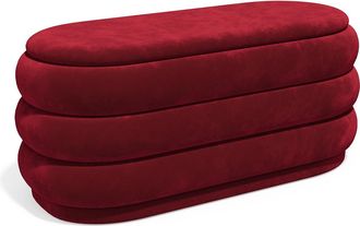 Vente-Unique Banco ba&uacute;l - Terciopelo - Burdeos - ECAMBI