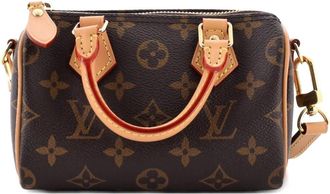 Louis Vuitton Speedy Bandouliere NM Bag Monogram Canvas Nano crossbody bag - Bruin