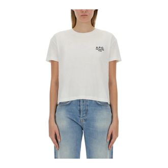 A.P.C. T-Shirt Standard Rue Madame - - Tops - Donna - Bianco - M