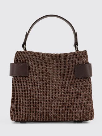 Brunello Cucinelli Essence Mini Leather Handbag with Embroidery