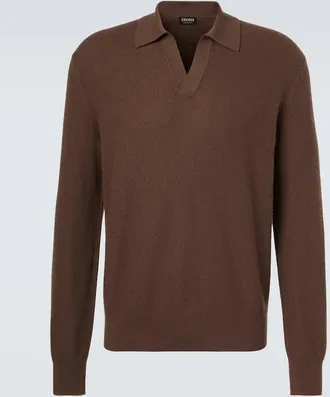 Ermenegildo Zegna Cashmere half-zip sweater