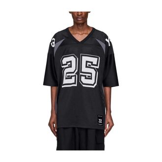 Yohji Yamamoto T-Shirts, male, Black, Size: M Y-3 T-shirts and Polos Black