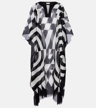 Dries Van Noten Printed cotton kaftan