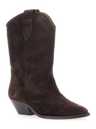 Isabel Marant Womens Ankle Boots Duerto Brown Suede