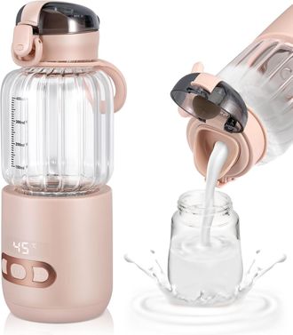 OEM Calentador Port&aacute;til De Biberones, Calentador De Agua Para Coche De 400 Ml, Calentador Visual De Comida Para Beb&eacute;s Con Control De Temperatura Para Viaj