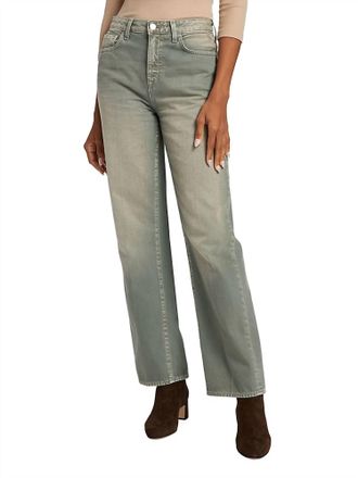 L'agence Jones Ultra High Rise Stovepipe Jean In Jade Green