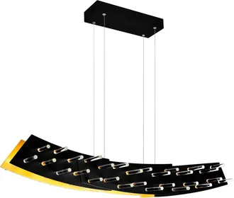CWI Lighting Gondola LED Chandelier With Black Finish