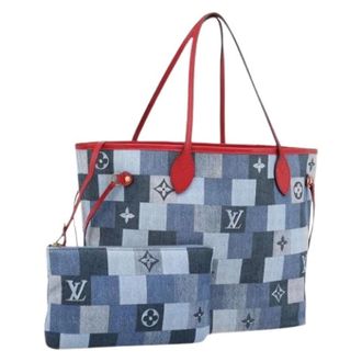 Louis Vuitton Pre-owned Monogram Denim Tote Bag - Pre-owned - Mujer - Azul - ONE SIZE