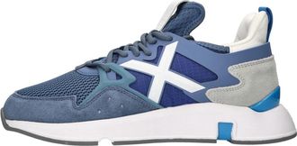 Munich Leren en Stoffen Sneakers - Heren - Sneakers - Blauw - 39 EU - Leer - Schoenen