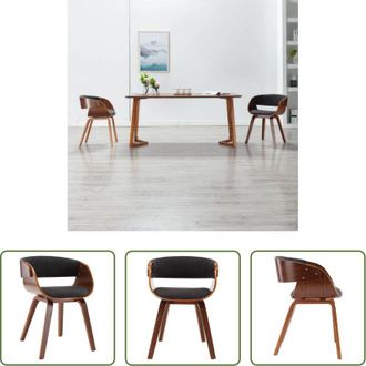 vidaXL vidaXL Sedia da pranzo grigia - Sedia da Pranzo Grigia in Legno Curvato e Tessuto
