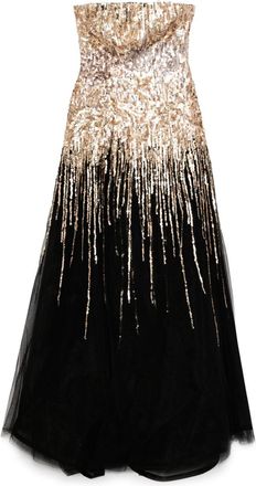 Saiid Kobeisy embroidered dress - Black