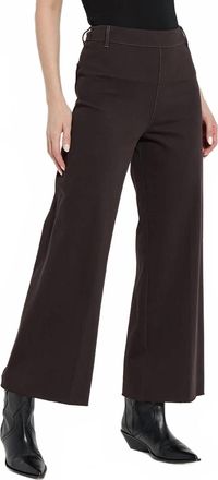 Lyss&eacute; Erin High Waist Wide Leg Denim Pants In Double Expresso