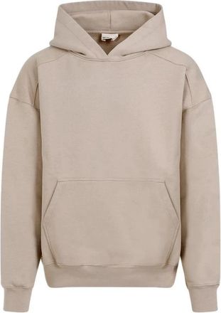 Mordecai Mordecai, Hoodies & sweatvesten, Heren, Beige, S, Katoen, Essential Hooded Sweatshirt