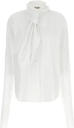 Alberta Ferretti White Tie shirt