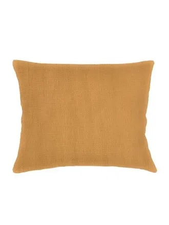 Anaya with Love So Soft Linen Luxe Blue Dutch Euro Pillow with Down Alternative Insert in Tuscan Yellow at Nordstrom, Size 28X36