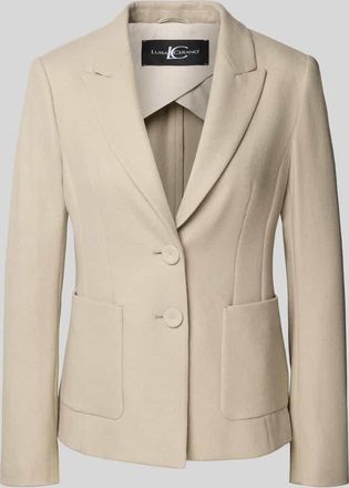 Luisa Cerano Luisa Cerano Slim Fit Blazer aus Woll-Mix mit Reverskragen in Beige, Größe 34