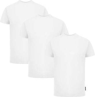 Palm Angels Tri-Pack Vlag Logo Witte T-Shirts