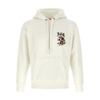 Kenzo Wild Tiger Hoodie - Dames - Hoodies - Beige - M - Katoen - Hoodies & sweatvesten