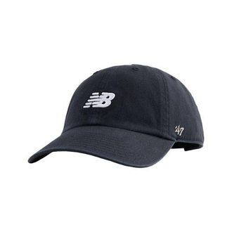 New Balance Unisex 47 Clean Up Hat in Black/White Cotton Twill, size OSZ