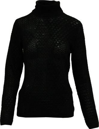 Diane Von Fürstenberg Diane Von Furstenberg Turtleneck Sweater in Black Wool