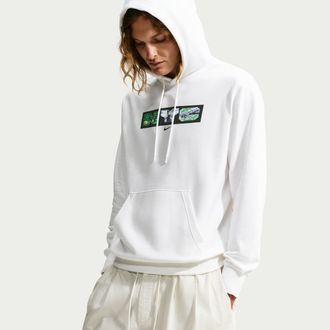 Nike Mens Court Pullover Hoodie in White | JU1465-100