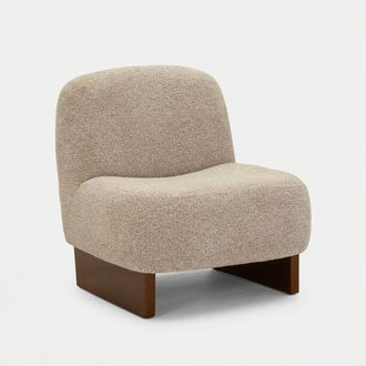 Mauro Ferretti Sill&oacute;n Japandi De Boucl&eacute; Para Sal&oacute;n Kyoto Poise